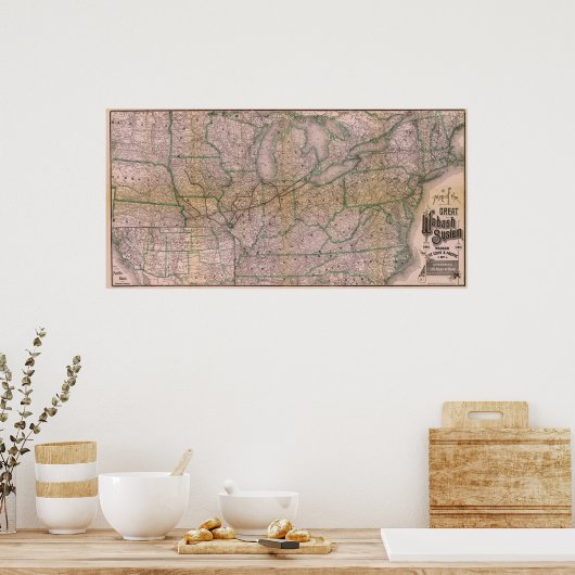 Great Wabash System Poster (Küche)