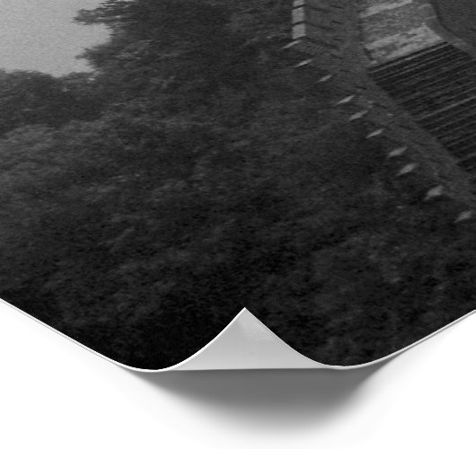 Great Wall B&W Poster (Ecke)