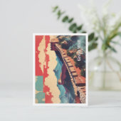 Great Wall China Pop Kunst, Kultur und Kultur Postkarte (Stehend Vorderseite)