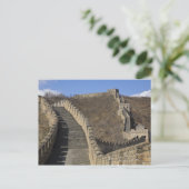 Great Wall China Postkarte (Stehend Vorderseite)