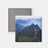 Great Wall in frühen Morgennebel, China Magnet (Vorderseite/Rückseite)