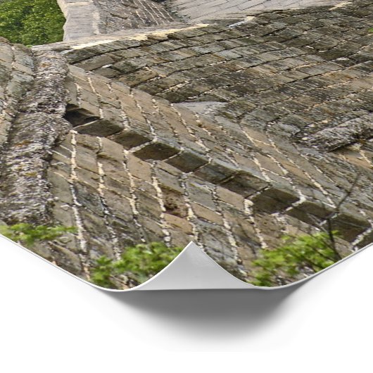 Great Wall, Jinshanling, China Poster (Ecke)