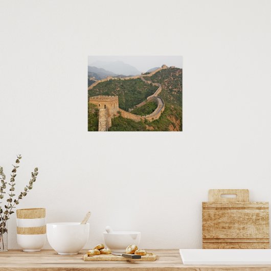 Great Wall of China at Jinshanling, China, Asia Poster (Küche)