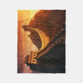 Great Wall of China Sunset Fleece Blanket - Asien (Vorderseite)