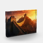 Great Wall of China Sunset Foto Block - Majestic (Links)