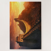 Great Wall of China Sunset Jigsaw Puzzle Majestic (Vertikal)