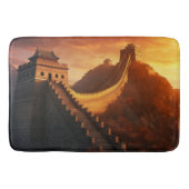 Great Wall of China Sunset - Majestic Badematte (Vorderseite)