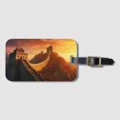 Great Wall of China Sunset - Majestic Gepäckanhänger (Vorderseite (Horizontal))