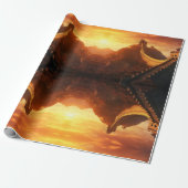 Great Wall of China Sunset - Majestic Geschenkpapier (Ungerollt)