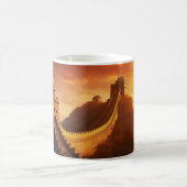Great Wall of China Sunset - Majestic Kaffeetasse (Mittel)