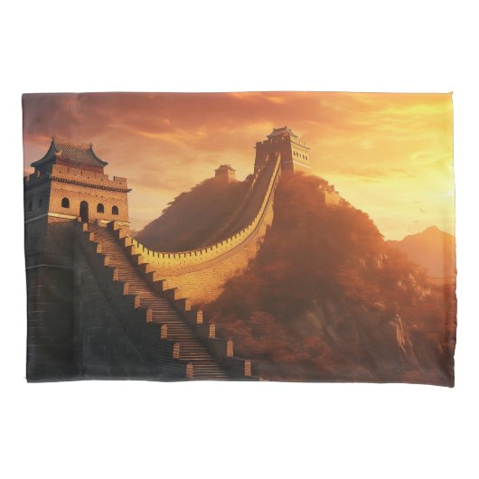 Great Wall of China Sunset - Majestic Kissenbezug (Vorderseite)