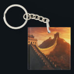 Great Wall of China Sunset - Majestic Schlüsselanhänger<br><div class="desc">Great Wall of China Sunset Schlüsselanhänger - Majestic asiatische Sehenswürdigkeit Souvenir Eleganter Schlüsselanhänger mit der Großen Mauer der China bei Sonnenuntergang. Ein perfektes ReiseSouvenir,  ein Geschenk für Weltforscher oder ein Accessoire für diejenigen,  die die asiatische Kultur und Geschichte schätzen. Kompakt,  dauerhaft und stilvoll.</div>