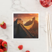 Great Wall of China Sunset - Majestic Serviette (Beispiel)
