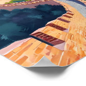 Great Wall of China Travel Painting Poster (Ecke)
