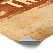 Great Wall of China Vintage Travel Poster (Ecke)