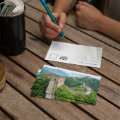 Great Wall of China Watercolor Postcard Einladung