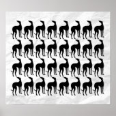 Great Wall of Greyhounds Poster (Vorne)