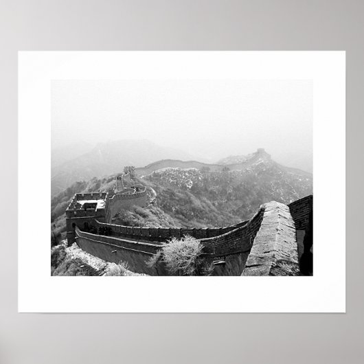 Great Wall with Snow Poster (Vorne)
