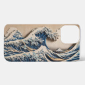Great Wave 3D Shadow Relief Phone Case – Bold Hoku iPhone Hülle (Rückseite (Horizontal))