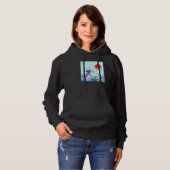 Great Wave Cat Kätzchen Tokyo Sun Kanagawa Hokusai Hoodie (Vorne ganz)
