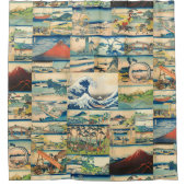 Great Wave Hokusai Berg Fuji Japanische Prinzen Duschvorhang (Vorderseite)