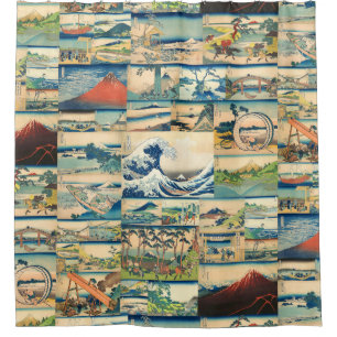 Great Wave Hokusai Berg Fuji Japanische Prinzen Duschvorhang