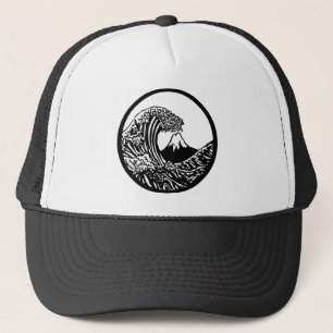 Great Wave Hokusai Hut Truckerkappe