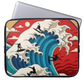 great wave hokusai laptopschutzhülle (Vorderseite)