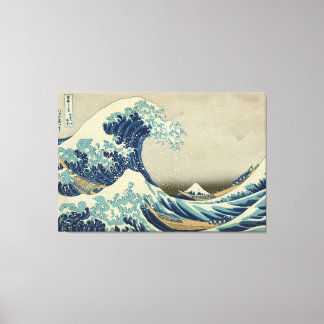 Great Wave Hokusai Stretched Canvas Print Leinwanddruck