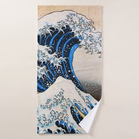Great Wave, Hokusai, Ukiyo-e Badehandtuch (Badehandtuch)