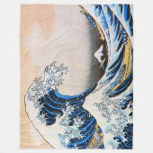 Great Wave, Hokusai, Ukiyo-e Fleece Blanket (Vorderseite)