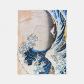 Great Wave, Hokusai, Ukiyo-e Fleecedecke (Vorderseite)