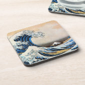 Great Wave, Hokusai, Ukiyo-e Getränkeuntersetzer (Linke Seite)
