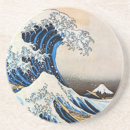 Great Wave, Hokusai, Ukiyo-e Getränkeuntersetzer (Vorne)