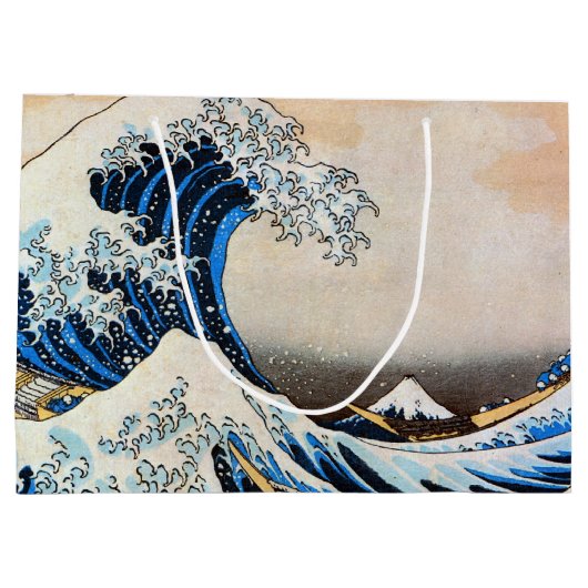 Great Wave, Hokusai, Ukiyo-e Große Geschenktüte (Rückseite)