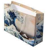 Great Wave, Hokusai, Ukiyo-e Große Geschenktüte (Vorderseite Schrägansicht)