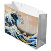 Great Wave, Hokusai, Ukiyo-e Große Geschenktüte (Rückseite Schrägansicht)
