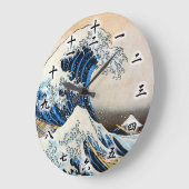 Great Wave, Hokusai, Ukiyo-e Große Wanduhr (Winkel)