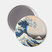 Great Wave, Hokusai, Ukiyo-e Magnet (Vorderseite/Rückseite)