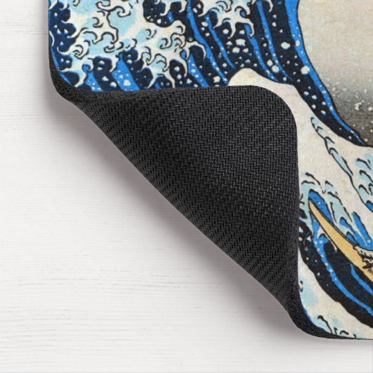 Great Wave, Hokusai, Ukiyo-e Mousepad (Ecke)