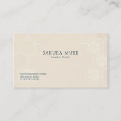 Great Wave Inspired Japanese Business Card  Visitenkarte (Vorderseite)