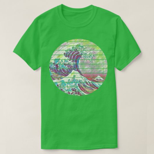 Great Wave Japan Japanische Kunst Tokio T-Shirt (Design vorne)