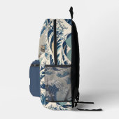 Great Wave Japanese Art Backpack Bedruckter Rucksack (Rechts)