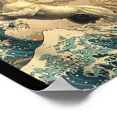 Great Wave Kanagawa Japanese New Year 2026 Year Of Poster (Ecke)