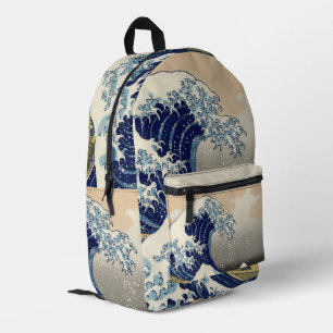 Great Wave Kanagawa japanisches Gemälde Bedruckter Rucksack