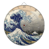 Great Wave Kanagawa japanisches Gemälde Dartscheibe (vorne)