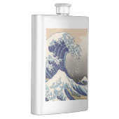 Great Wave Kanagawa japanisches Gemälde Flachmann (Rechts)