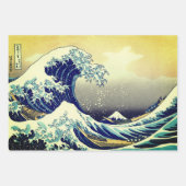 Great Wave Kanagawa japanisches Gemälde Geschenkpapier Set (Vorderseite 2)
