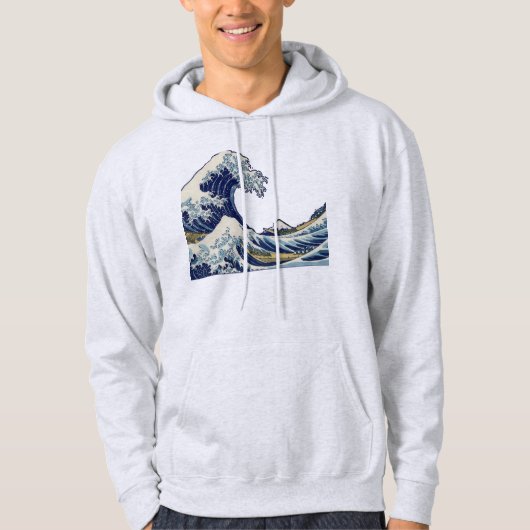 Great Wave Kanagawa japanisches Gemälde Hoodie (Vorderseite)