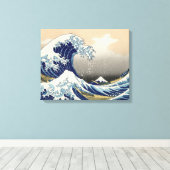 Great Wave Kanagawa japanisches Gemälde Leinwanddruck (Insitu (Holzboden))